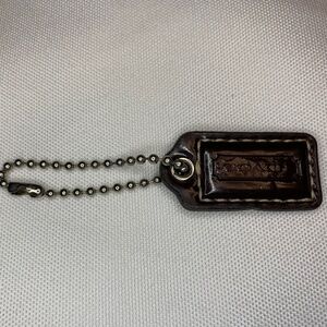 Small Coach Hang Tag 1.5” Dark Brown!